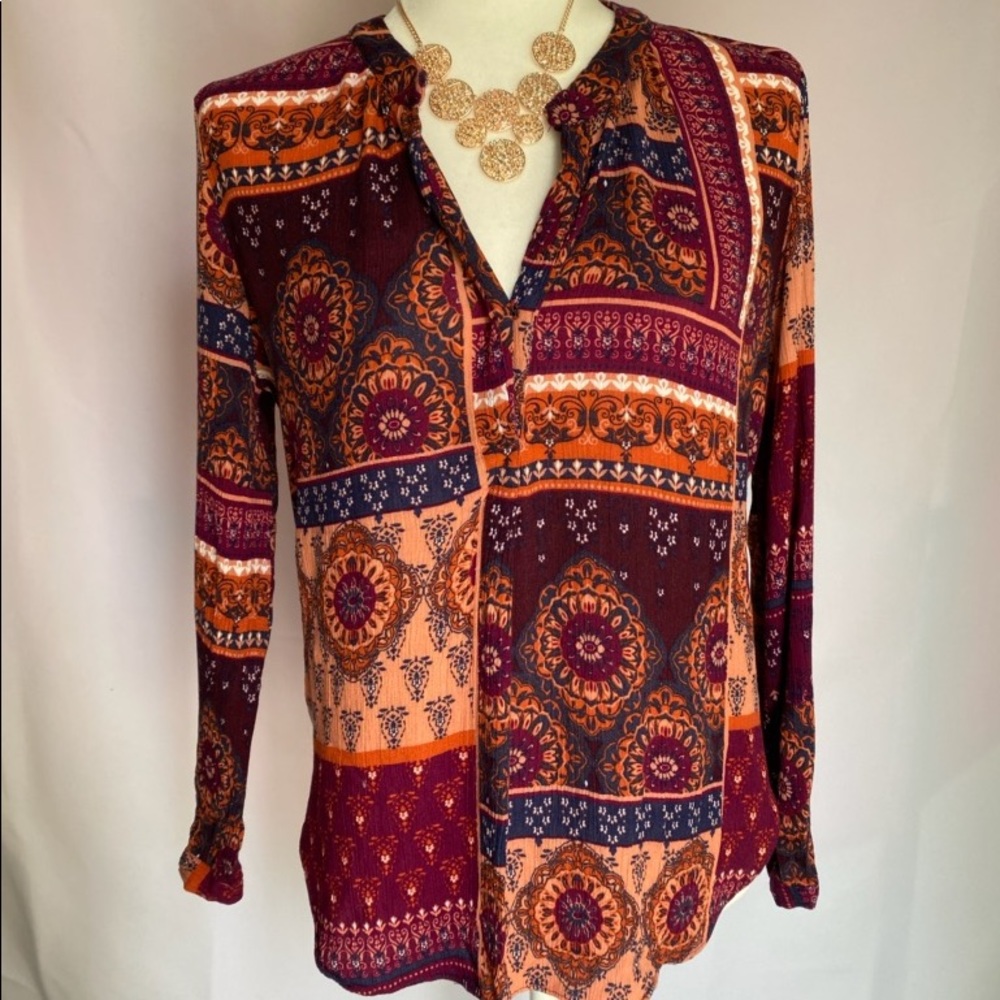 Pattern Boho Blouse